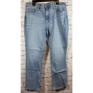 Lee Straight Leg Jeans Mid‎ Rise Regular Fit Denim Size 18 Medium